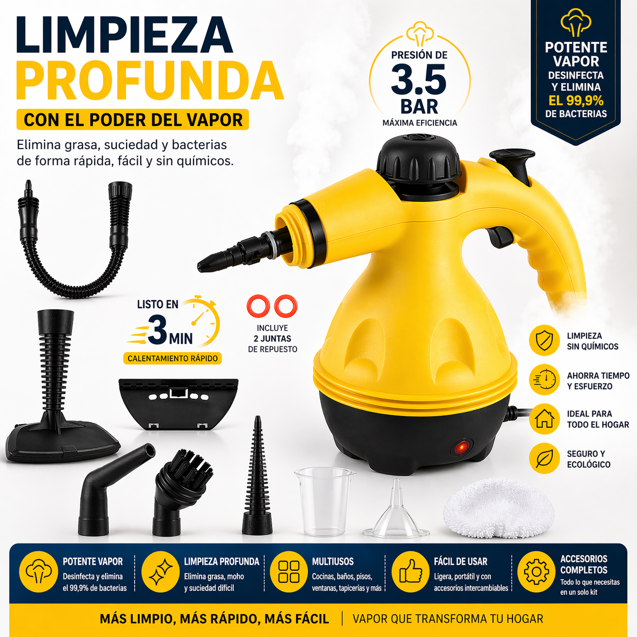 EasyClean Pro™ - El Multiusos Perfecto del Hogar