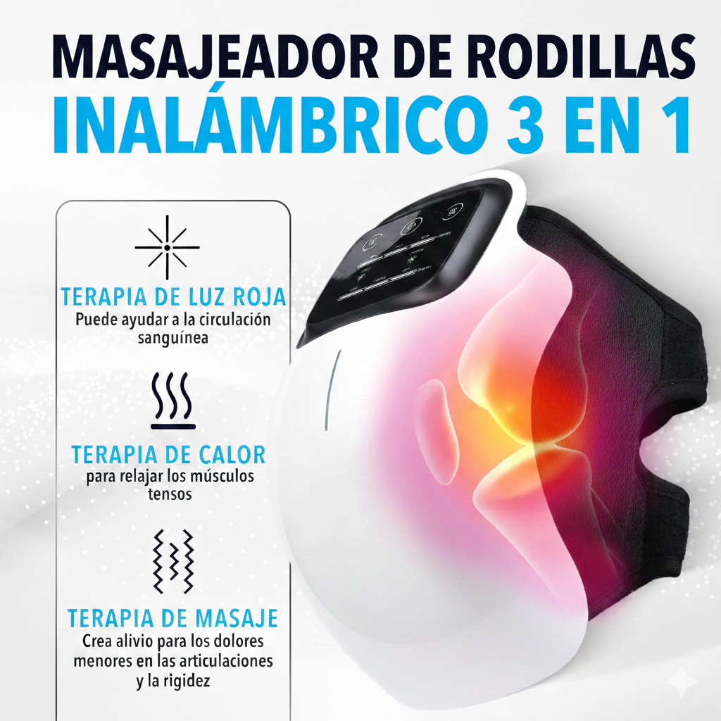 Masajeador de Rodilla Inalámbrico  Alivio del Dolor Articular + REGALO